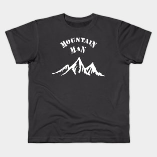 Mountain Man Round Kids T-Shirt